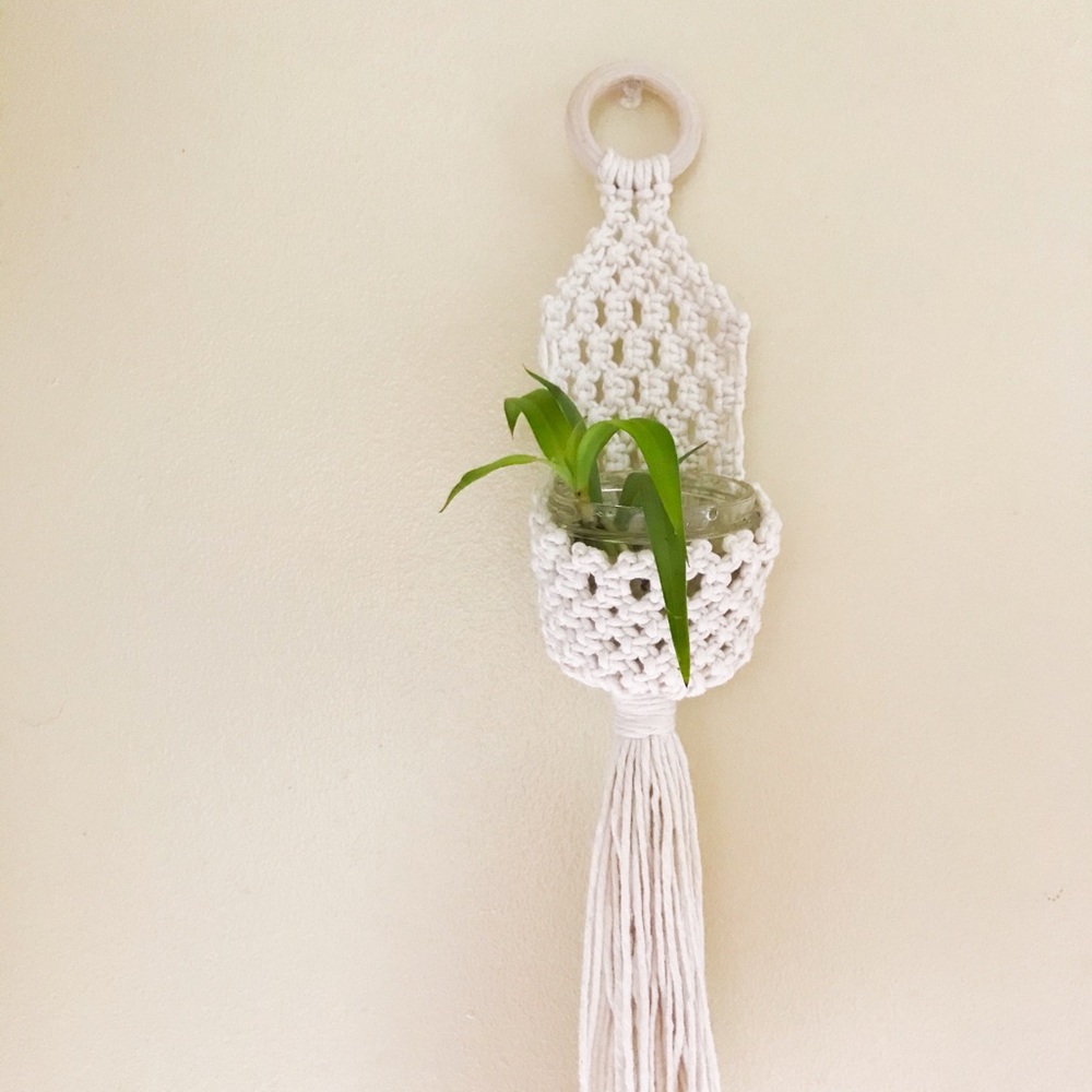 Small Handmade Macrame Plant Hanger